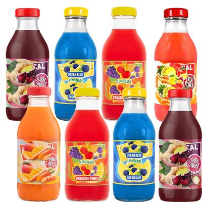 Tropical Random Mixed Variety Flavour Soft Drink 300ml Assorted Refreshing Beverages - Trl Vib (15 x Bottle, Random Mixed Flavour Drink)