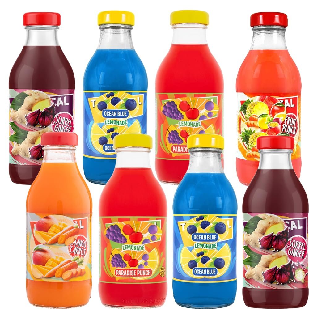 Tropical Random Mixed Variety Flavour Soft Drink 300ml Assorted Refreshing Beverages - Trl Vib (15 x Bottle, Random Mixed Flavour Drink)