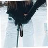 Hemobllo Wrist Leash Strap and Protective Tie Wristband Made of Sturdy Nylon Adjustable and Comfortable Fit, Sleek Black Trekking Pole Binding Band for Skiing and Outdoor Sports view 4