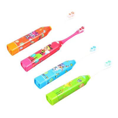 BAZEITFLOW 4Pcs Cartoon Toothbrush Sonic Electric Toothbrushes for Soft Bristles Material Protective Gum Care