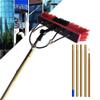 3.6-9M Water Fed Window Cleaning Pole, Water Fed Telescopic Cleaner Brush, Cleaning Photovoltaic and Solar Panels Extension Pole, 9M/35cm brush head view 1
