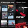 3.6-9M Water Fed Window Cleaning Pole, Water Fed Telescopic Cleaner Brush, Cleaning Photovoltaic and Solar Panels Extension Pole, 9M/35cm brush head view 3