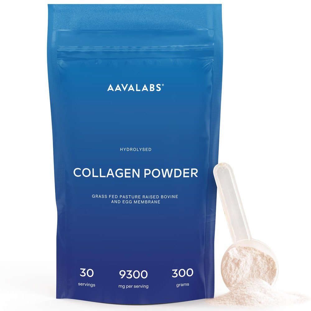 Bovine Collagen Powder - 300g - Grass Fed with Egg Membrane - Hydrolyzed Collagen Supplements for Women and Men - Collagen Peptides Powder - Collagen Nutritional Supplements - Unflavoured