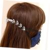 FONDOTIN Adjustable Rhinestone Mask Ear Buckle Extender with Hair Comb Mask Accessory for Comfortable Wear Suitable for Daily Use and Gift Giving White view 2