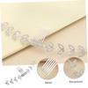 FONDOTIN Adjustable Rhinestone Mask Ear Buckle Extender with Hair Comb Mask Accessory for Comfortable Wear Suitable for Daily Use and Gift Giving White view 4