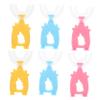 GALPADA Kids U-Shaped Manual Toothbrush 6pcs Set Soft Silicone Brush Head 360 Tooth Cleaner Handheld Tooth Cleaning Tool for Boys and Girls view 1