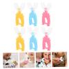 GALPADA Kids U-Shaped Manual Toothbrush 6pcs Set Soft Silicone Brush Head 360 Tooth Cleaner Handheld Tooth Cleaning Tool for Boys and Girls view 3