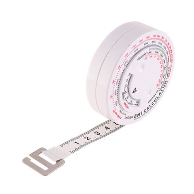 Veemoon 1.5 Meters round Plastic Body Tape Measure Flexible Measuring Tape with Accurate Measurement and Body Fat Measurement for Waist Fitness Health Monitoring
