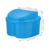 DECOMELODY 3 Sets Denture Storage Kit with Compact Plastic and Nylon Holder, Soaking Cup for Daily Oral Cleanliness and Travel Use, Portable Denture Cleaning and Dryness Case view 2