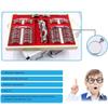 104 pcs Trial Lens Set with Measuring Glasses Testing Frame,Optical Lens Optometry Rim Case Evidence Box,Glasses Optometry Equipment,for Optometry and Optician Use view 2