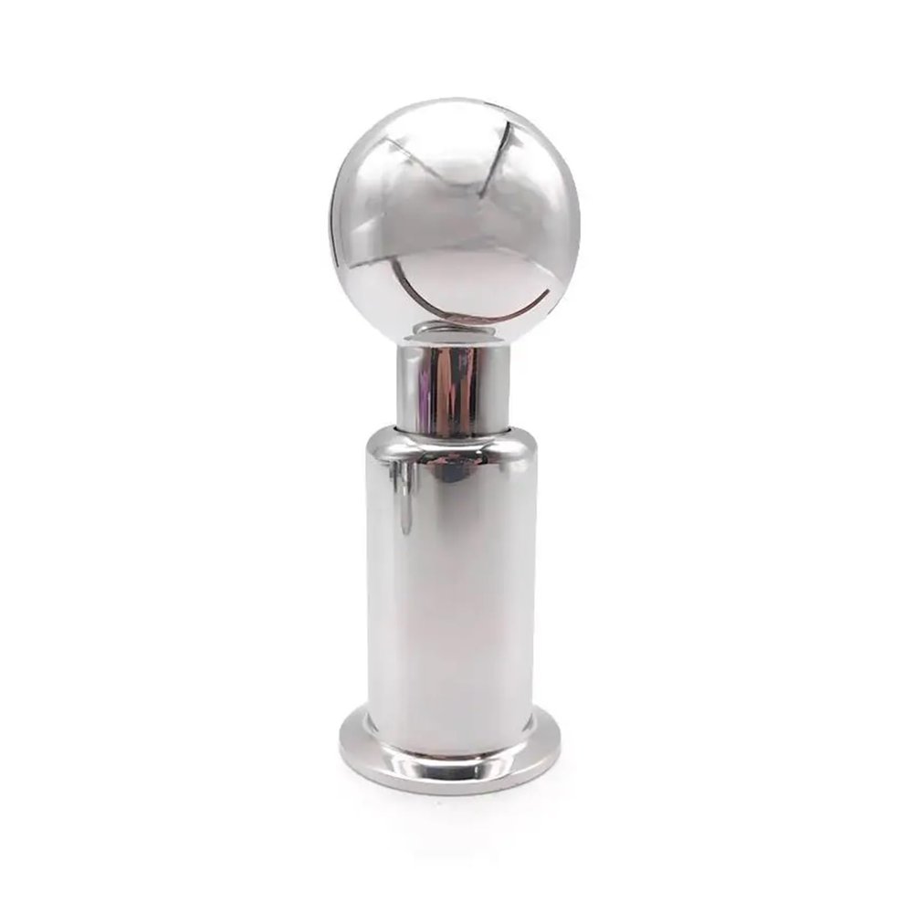 AUOQKQUT 1.5" Rotary Spray Ball CIP Tank Cleaner 360 Rotating Cleaning Head SS304 Tri Clamp Connection