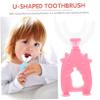 Veemoon Kids u Shaped Toothbrush 6pcs Set Soft Silicone 360 Oral Cleaning Tool Manual Toothbrush for Boys and Girls Toddler Dental Care view 3