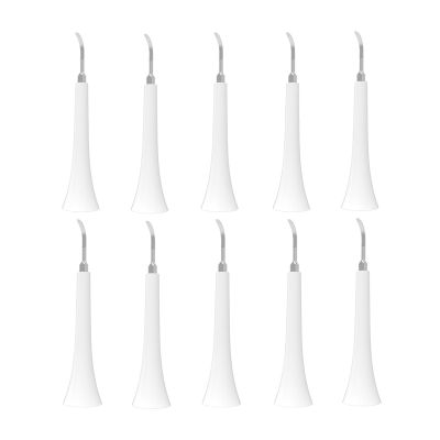 10PCS Brush Head for Removing Dental Calculus and Tartar,Compatible for Philips, HX3,6,8,9 Series Electric Toothbrush(White)