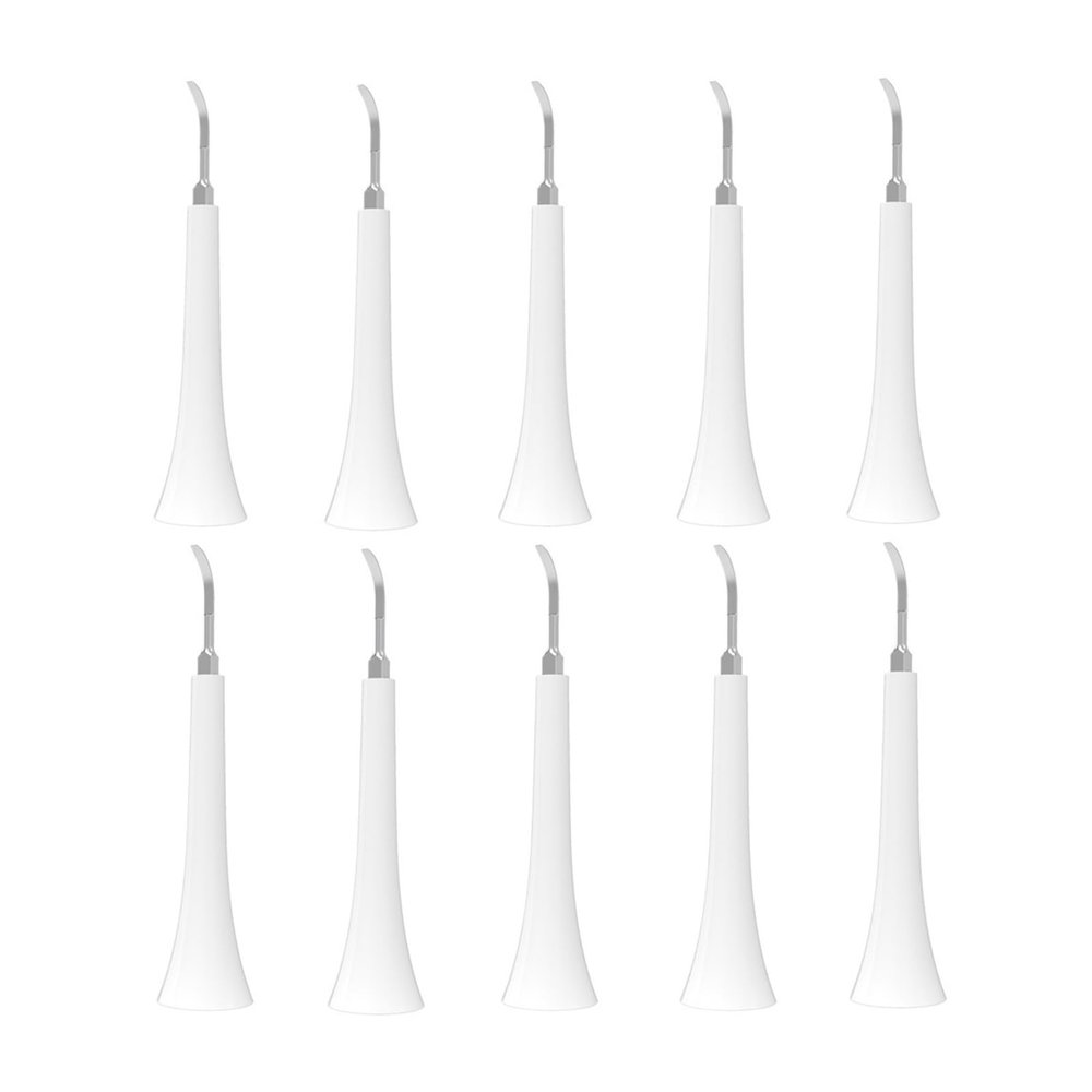 10PCS Brush Head for Removing Dental Calculus and Tartar,Compatible for Philips, HX3,6,8,9 Series Electric Toothbrush(White)