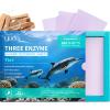YUCO Eco Laundry Detergent Sheets - No Plastic Jug Concentrated Laundry Detergent, for Deep Cleaning Grament Freshening, Hypoallergenic, Plastic Free Packaging 100 Sheets (Ocean Amberwood,120g) view 1