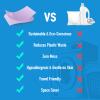 YUCO Eco Laundry Detergent Sheets - No Plastic Jug Concentrated Laundry Detergent, for Deep Cleaning Grament Freshening, Hypoallergenic, Plastic Free Packaging 100 Sheets (Ocean Amberwood,120g) view 3