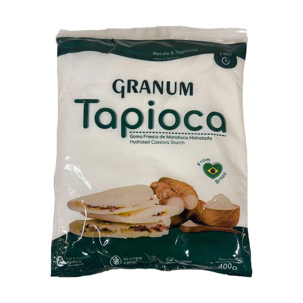 Gra-num's Hydrated Tapioca 400G Ready To Cook Tapioca Pearls Perfect For Puddings And Desserts, Product From Brazil Origin Pack Of 3