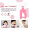 BESTYASH 6pcs Kids U-Shaped Toothbrush, Silicone and PP Manual Dental Brush for Children, 360 Oral Cleaning, Convenient to Use view 4