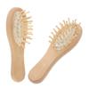 Gatuida 2pcs Wooden Hair Brush Mini Comb for Men and Kids, Hair-friendly Scalp Massage Brush with Wide Teeth, Versatile Use for Home and Office Hair Care Styling view 1