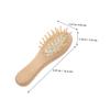 Gatuida 2pcs Wooden Hair Brush Mini Comb for Men and Kids, Hair-friendly Scalp Massage Brush with Wide Teeth, Versatile Use for Home and Office Hair Care Styling view 2