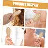 Gatuida 2pcs Wooden Hair Brush Mini Comb for Men and Kids, Hair-friendly Scalp Massage Brush with Wide Teeth, Versatile Use for Home and Office Hair Care Styling view 3