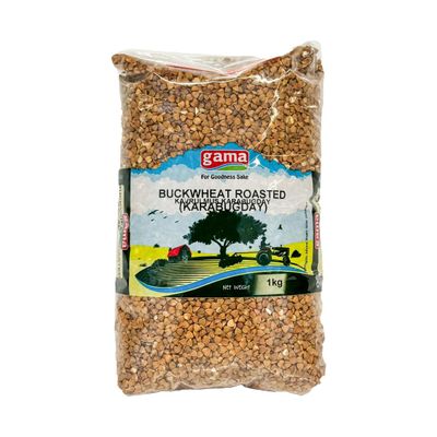 Ga-Ma's Buckwheat Roasted 1Kg Nutty Flavor Roasted Buckwheat High Protein Great In Soups And Salads, Product From Turkey Origin Pack Of 1