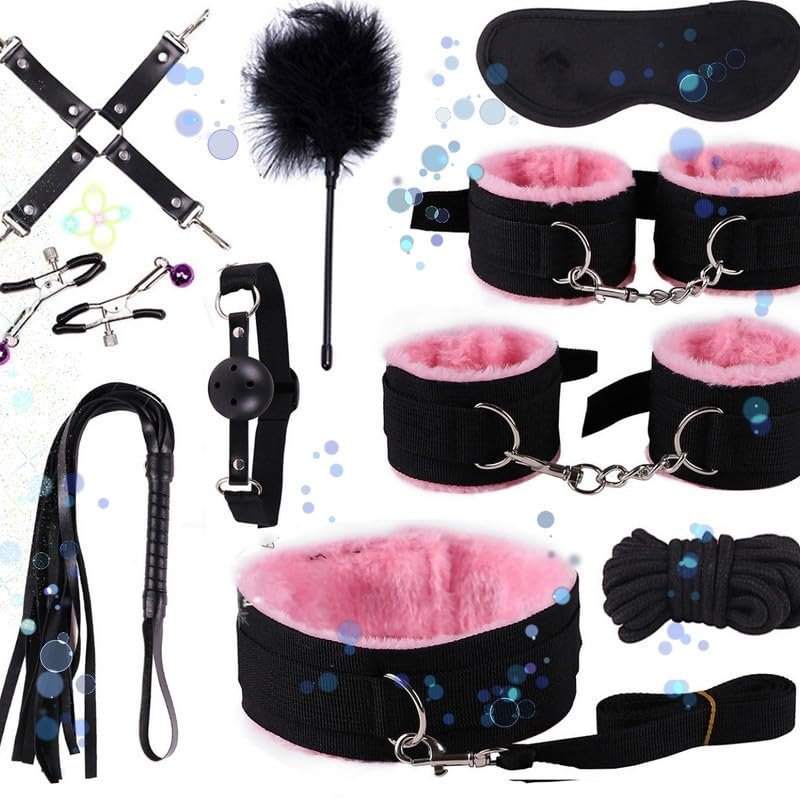 Bdsm Sex10 Piece Nylon Design Set, Multifunctional Wrist And Ankle Training Strap, Adjustable Accessories For Portable Fitness, Couple Gift - H6