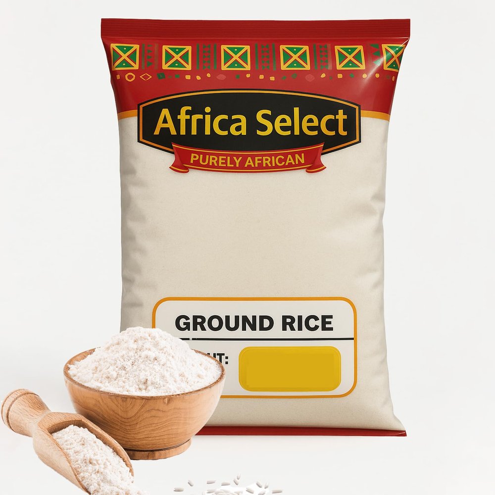 Africa Select Ground Rice 8kg | Premium Finely Milled Rice Flour for Baking, Porridge & Traditional Dishes | Catering Pack