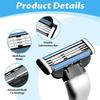 16 Pcs Replacement Blades for Men's Wet Razor, Razor Blades, Razor Blades for Safety Razor, Precise and Gentle for Beard and Body Hair, Ideal for Daily Shaving, Durable view 3