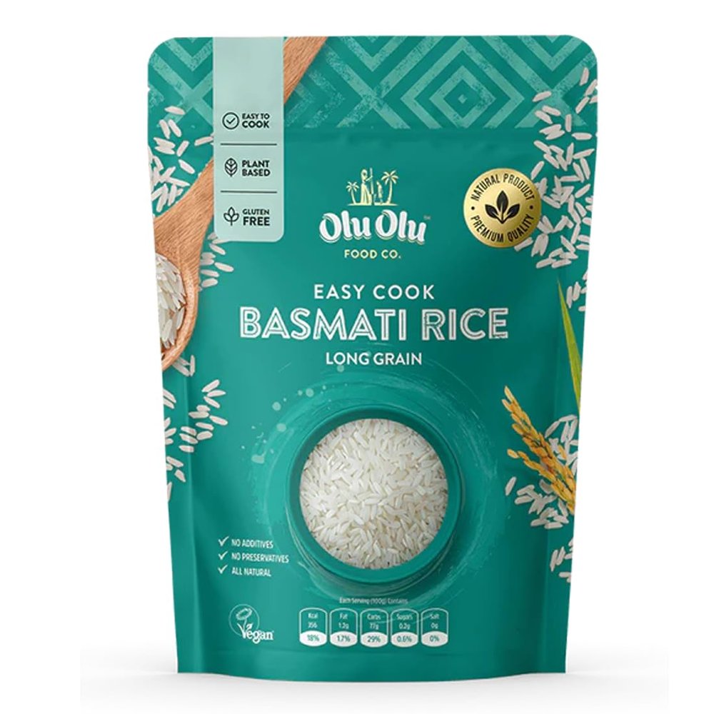 Africa Select Olu Olu Basmati Rice 20kg | Premium Long Grain Rice | Catering Size