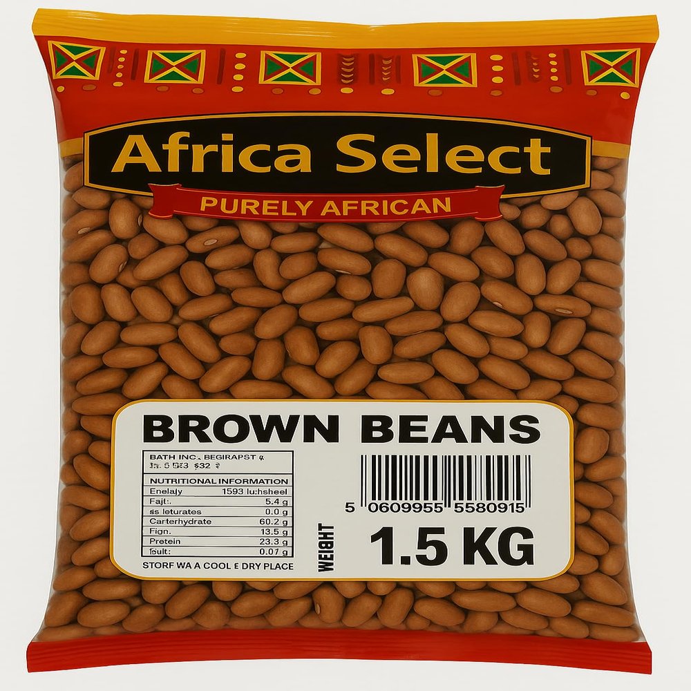 Africa Select Brown Beans 1.5kg | Premium Nigerian Brown Beans for Traditional Cooking