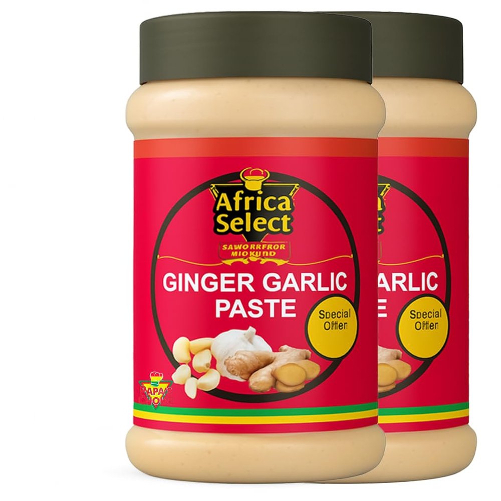 Africa Select Papa's Choice Ginger Garlic Paste 2kg | Ready-to-Use Cooking Paste | Bold Flavour & Fresh Aroma