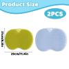 2 PCS Foot Scrubber for Shower, Non Slip Shower Foot Scrubber Mat, Cleaner Massager for Tired Feet Relief Without Bending, Relaxation,Care During Travel (Green and Blue) view 2