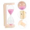 COLLBATH Premium Heat Resistant Wood Sauna Hourglass Timer with Calibration Classic Sand Timer for Sauna Rooms Immune Boosting Hour Glass Decoration Smooth Polished Surface view 2