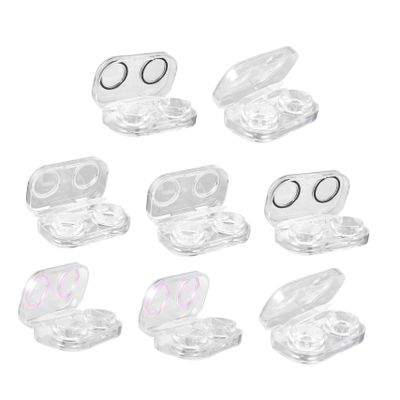 COLLBATH Portable Lens Cases Contact Lens Case Storage Boxes for Eye Care Kit Holder Lightweight and Sealable for Travel and Daily Use