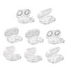 COLLBATH Portable Lens Cases Contact Lens Case Storage Boxes for Eye Care Kit Holder Lightweight and Sealable for Travel and Daily Use