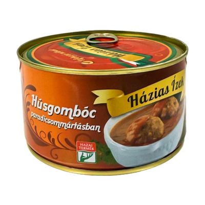 Hazias Izek Hungarian Meat Ball in Tomato Sauce 400G Savory Meatballs in Rich Tomato Sauce Ready Meal, Product from Hungary Origin Pack of 1