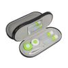 Gatuida Portable Leather Eyeglass Case with Mirror, Two-in-one Design, Black Spectacle Box for Travel and Business Trips, Stylish and Sturdy Storage for Glasses view 1