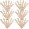 Gatuida Wooden Ice Cream Sticks Not Easy to Break or Deform 50pcs Large Beige Wood Sticks for Crafting and DIY Frozen Treat Making for Boys and Girls and Creative Projects view 1