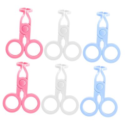 COLLBATH Contact Lens Tweezers Remover Tool Easy to Clean and Comfortable to Use 6pcs Plastic Material for Eyelid and Contact Lenses for Beginners Handling Hard Lenses