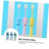 LRXIYODE 3pcs Boys and Girls Manual Toothbrush Set Soft Bristle Elephant Design Oral Care Toothbrush for Children Ages 2-8 Baby Gum Protection view 4