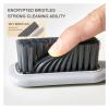 2pcs Multi-Purpose Cleaning Brush Set - Long Handle Soft Bristles Shoe and Clothes Brush for Easy Laundry Cleaning(Grey) view 4
