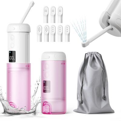 Portable Bidet, 250ml Postpartum Hemorrhoids Female Care Private Cleaner, Rechargeable Handheld 3 Modes for Postpartum and Travel Use (Pink)