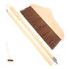 Amosfun Handled Long Handle Broom for Home Office Floor Cleaning Soft Bristles Broom for Indoor Sweeping Brush Cleaning Tool Dust Pan view 1