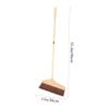 Amosfun Handled Long Handle Broom for Home Office Floor Cleaning Soft Bristles Broom for Indoor Sweeping Brush Cleaning Tool Dust Pan view 2