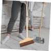 Amosfun Handled Long Handle Broom for Home Office Floor Cleaning Soft Bristles Broom for Indoor Sweeping Brush Cleaning Tool Dust Pan view 3