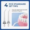 Bezvoi Replacement Tips only Compatible with Bezvoi Y207/Y215 Water Flossers, 4 Pcs Jet Tips+1 Pcs Orthodontic Braces Tip+1 Pcs Periodontal Tip, Flosser Refill Replacement Heads (6 Tips) view 3