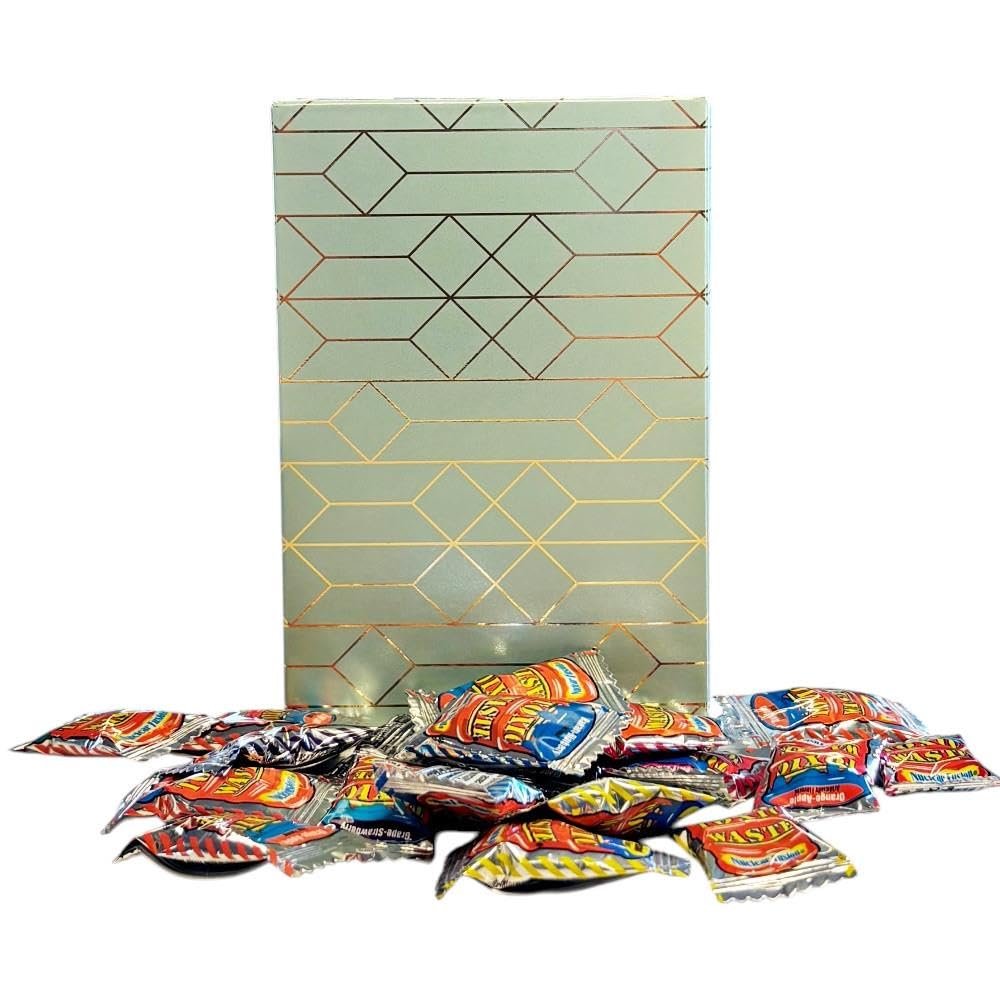250g Rectangular Box Peppermint Abstract of Toxic Waste Nuclear Fusion Super Sour Sweets