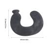 Jenngaoo U-Shaped Neck Hot Water Bottle, U Shaped Shoulder Neck Back Pain Relief Hot Water Bottle with Soft Removable Velvet Cover for Keeping Warm Winter Bedtime Office Home Use (Brown) view 2