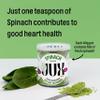JUX Freeze-Dried Spinach Powder 2-Pack, Equals 1kg Fresh Spinach, Vegan view 2